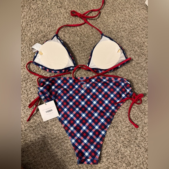 Born Primitive Red and Blue Plaid Bikini - Picture 2 of 5